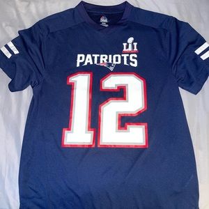 Mens M navy Brady Patriots Jersey